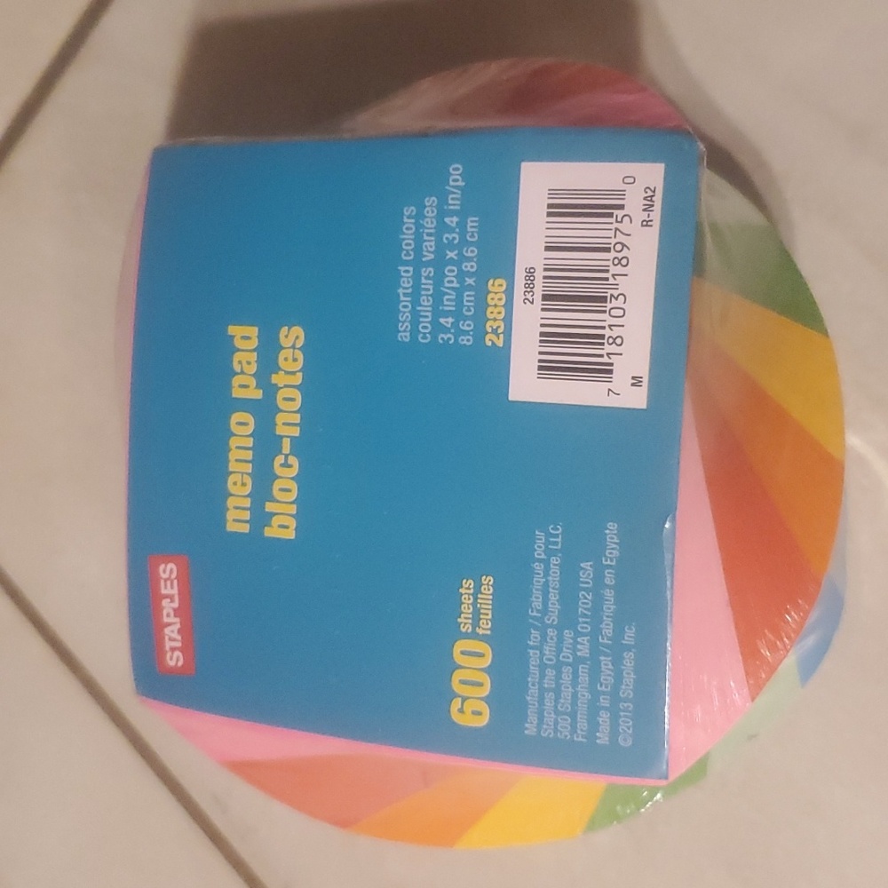 New Rainbow Twirl Pad 600 Sheets
